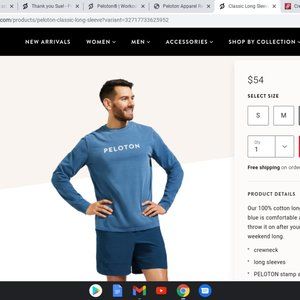 Mens Peloton Classic Long Sleeve L